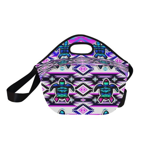 Adobe Dance Turtle Neoprene Lunch Bag/Large (Model 1669) Neoprene Lunch Bag/Large (1669) e-joyer 