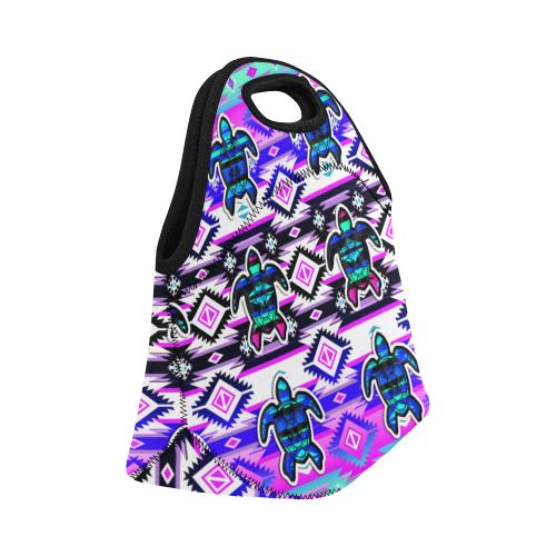 Adobe Dance Turtle Neoprene Lunch Bag/Small (Model 1669) Neoprene Lunch Bag/Small (1669) e-joyer 