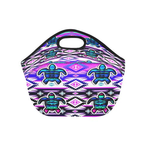 Adobe Dance Turtle Neoprene Lunch Bag/Small (Model 1669) Neoprene Lunch Bag/Small (1669) e-joyer 