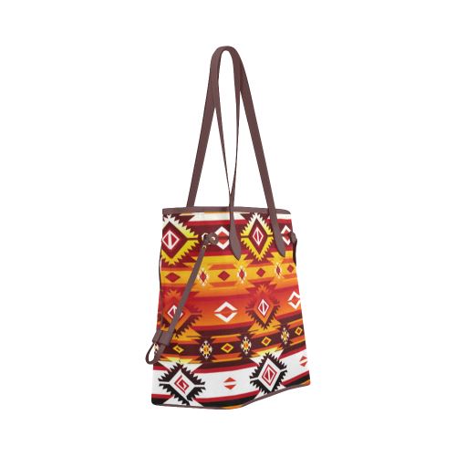 Adobe Fire Clover Canvas Tote Bag (Model 1661) Clover Canvas Tote Bag (1661) e-joyer 