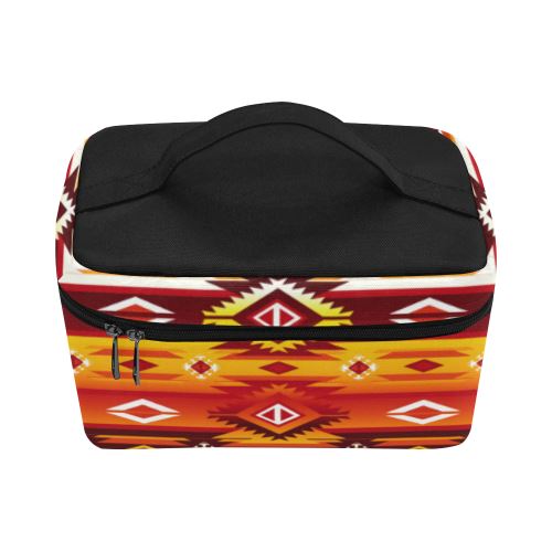 Adobe Fire Cosmetic Bag/Large (Model 1658) Cosmetic Bag e-joyer 