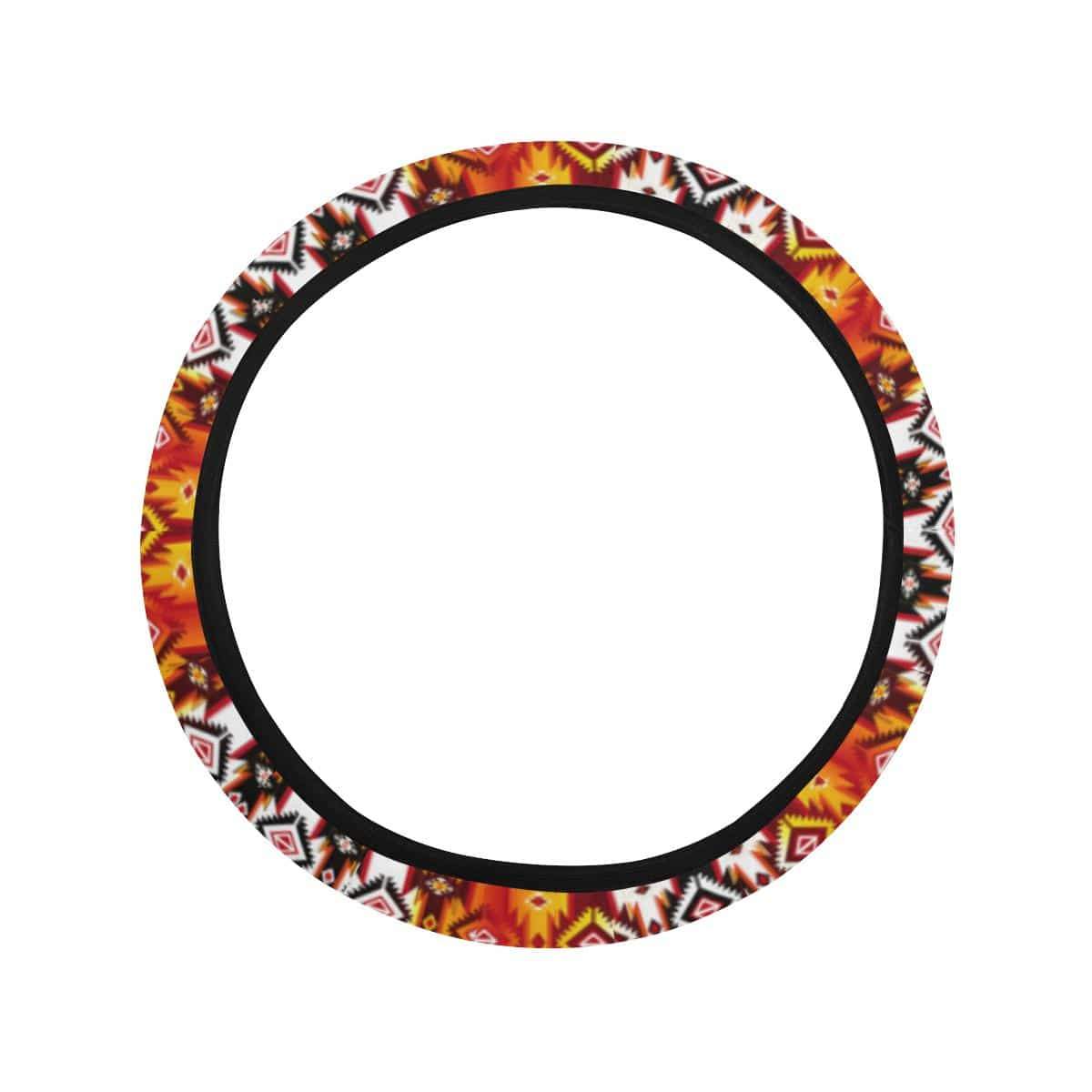 Adobe Fire Steering Wheel Cover with Elastic Edge Steering Wheel Cover with Elastic Edge e-joyer 