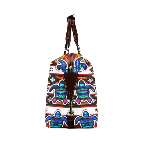 Adobe Fire Turtle Colored Classic Travel Bag (Model 1643) Remake Classic Travel Bags (1643) e-joyer 