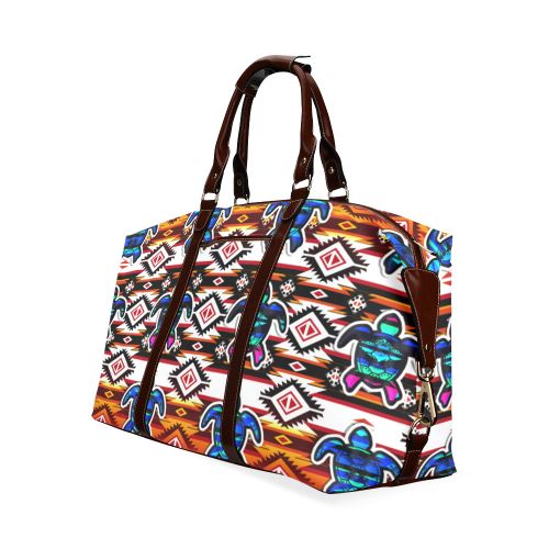 Adobe Fire Turtle Colored Classic Travel Bag (Model 1643) Remake Classic Travel Bags (1643) e-joyer 
