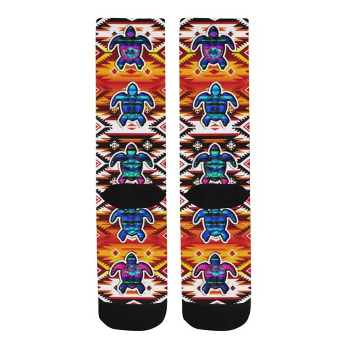Adobe Fire Turtle Colored Trouser Socks Socks e-joyer 