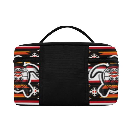 Adobe Fire Turtle Cosmetic Bag/Large (Model 1658) Cosmetic Bag e-joyer 