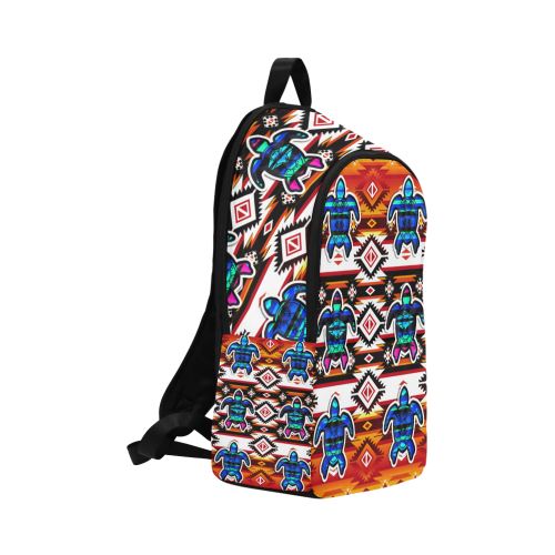 Adobe Fire Turtle Fabric Backpack for Adult (Model 1659) Casual Backpack for Adult (1659) e-joyer 