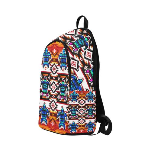 Adobe Fire Turtle Fabric Backpack for Adult (Model 1659) Casual Backpack for Adult (1659) e-joyer 