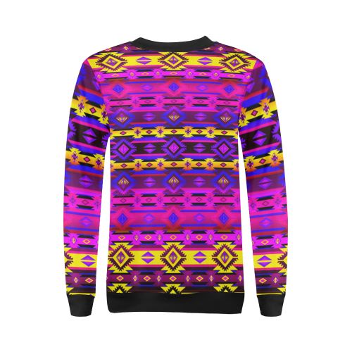 Adobe Hunt All Over Print Crewneck Sweatshirt for Women (Model H18) Crewneck Sweatshirt for Women (H18) e-joyer 