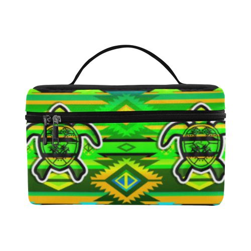 Adobe-Nature-Turtle Cosmetic Bag/Large (Model 1658) Cosmetic Bag e-joyer 