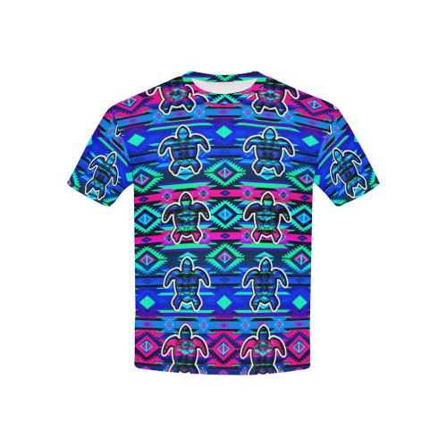 Adobe Sunset Turtle All Over Print T-shirt for Kid (USA Size) (Model T40) All Over Print T-shirt for Kid (T40) e-joyer 