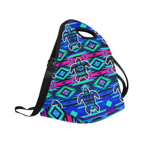 Adobe Sunset Turtle Neoprene Lunch Bag/Large (Model 1669) Neoprene Lunch Bag/Large (1669) e-joyer 