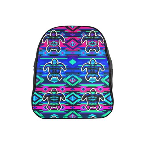 Adobe Sunset Turtle School Backpack (Model 1601)(Small) School Backpacks/Small (1601) e-joyer 