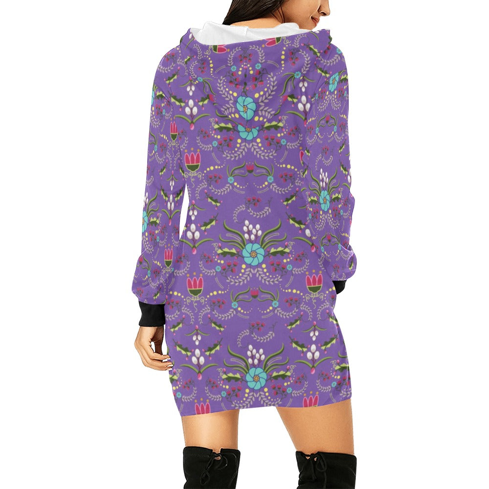 First Bloom Royal Hoodie Dress