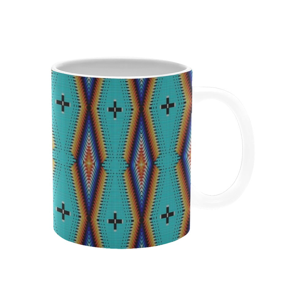 Diamond in the Bluff Turquoise White Mug(11OZ)