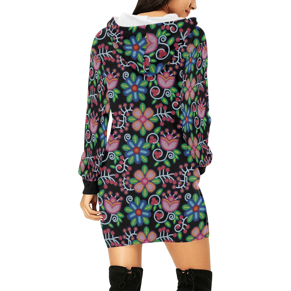 Midnight Garden Hoodie Dress