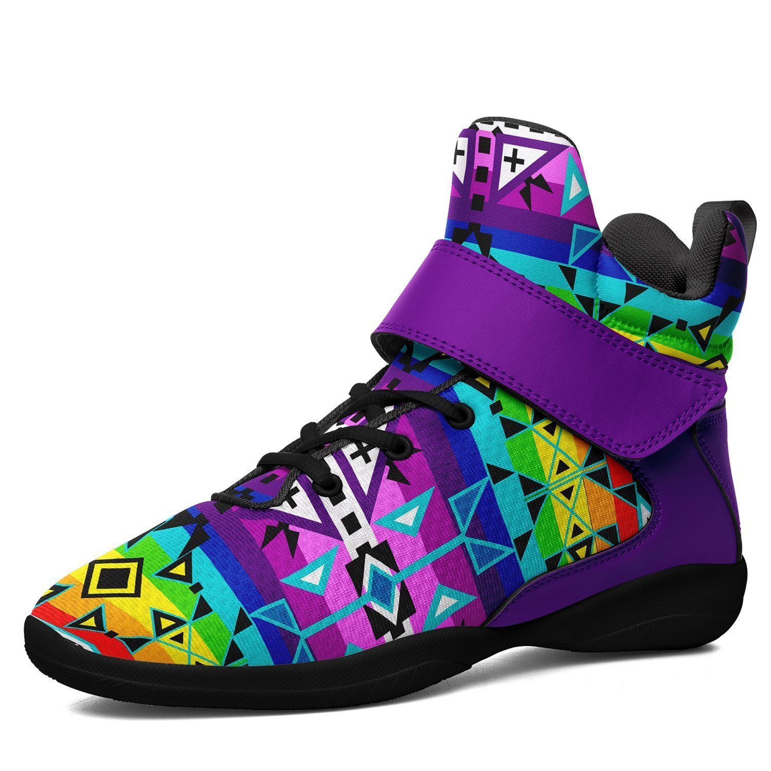 After the Rain Kid's Ipottaa Basketball / Sport High Top Shoes 49 Dzine US Child 12.5 / EUR 30 Black Sole with Indigo Strap 