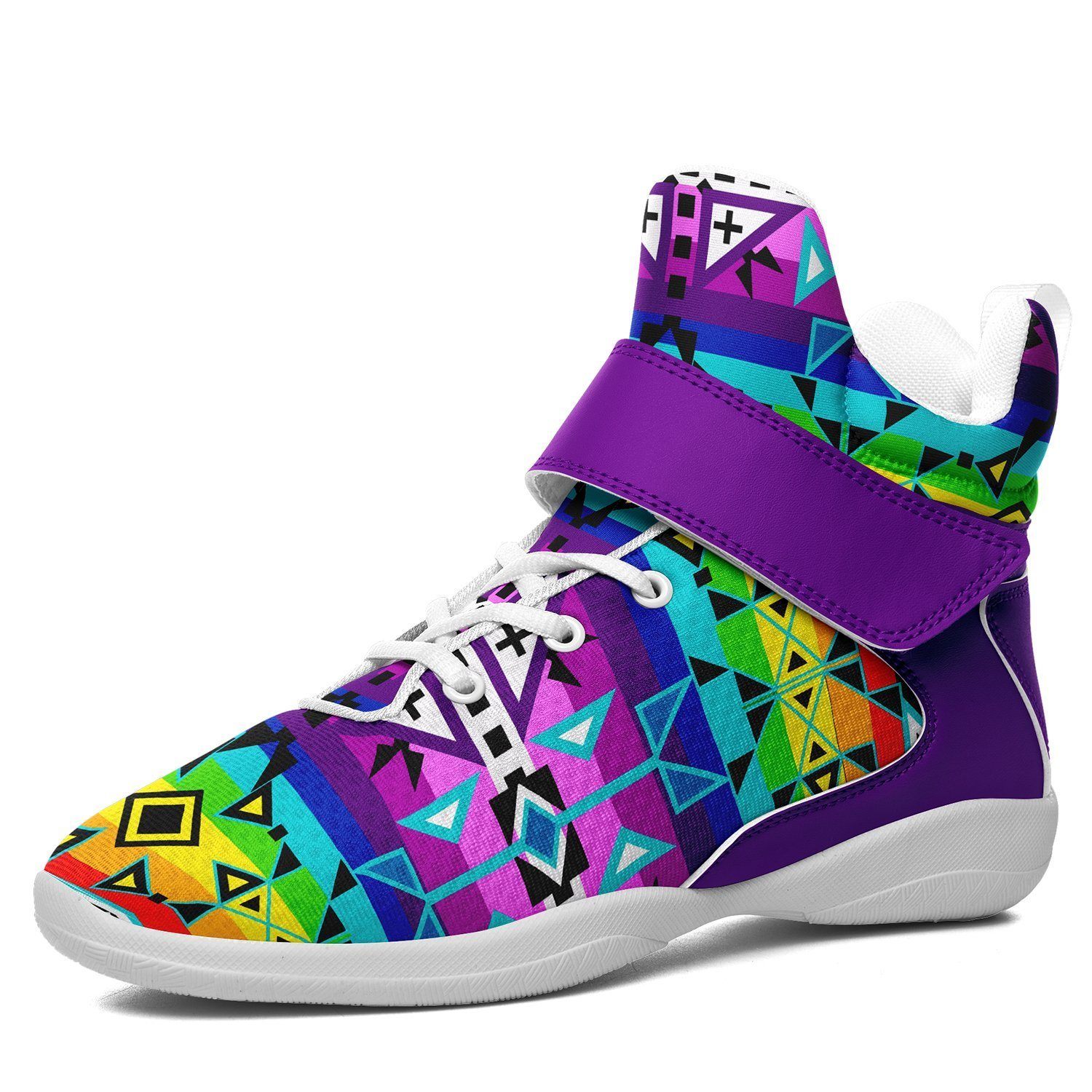 After the Rain Kid's Ipottaa Basketball / Sport High Top Shoes 49 Dzine US Child 12.5 / EUR 30 White Sole with Indigo Strap 