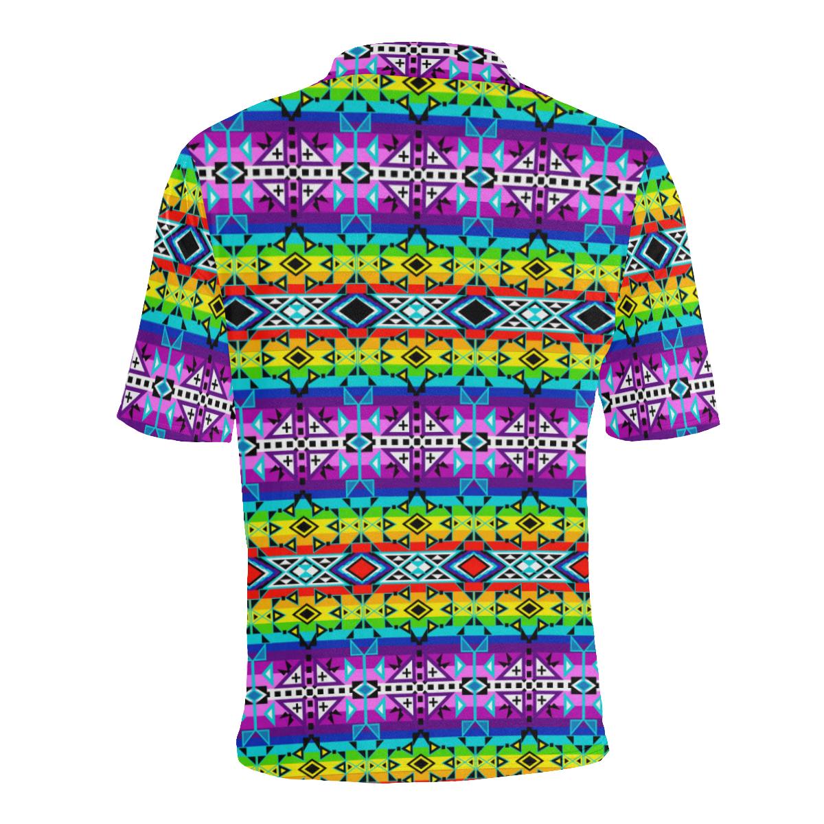 After the Rain Men's All Over Print Polo Shirt (Model T55) Men's Polo Shirt (Model T55) e-joyer 
