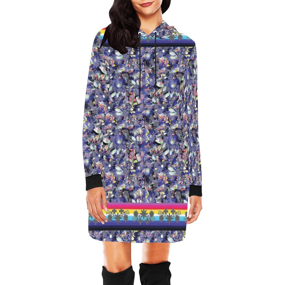 Culture in Nature Blue Hoodie Dress