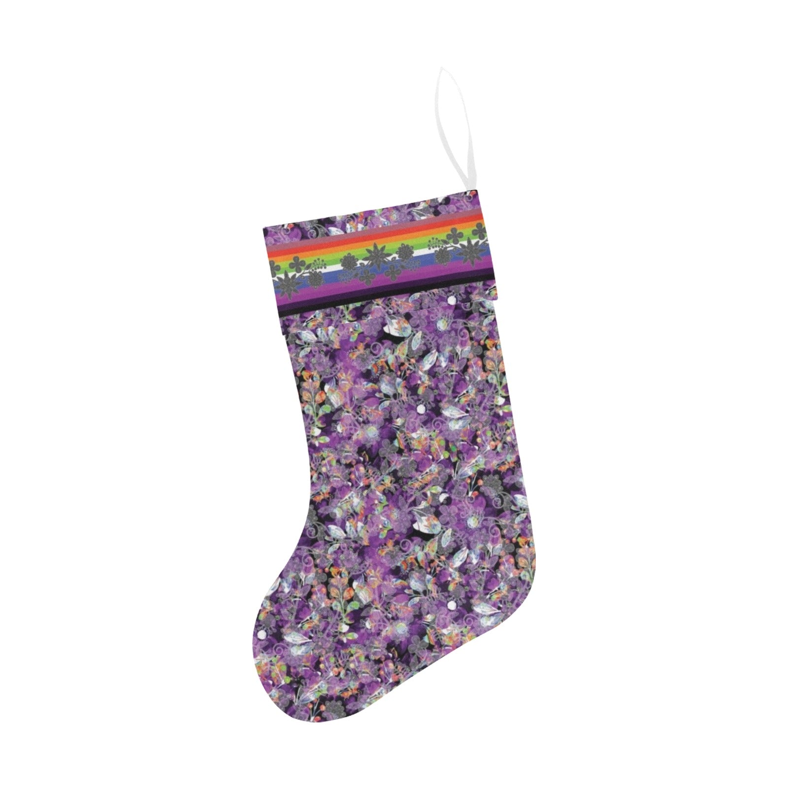 Culture in Nature Purple Christmas Stocking
