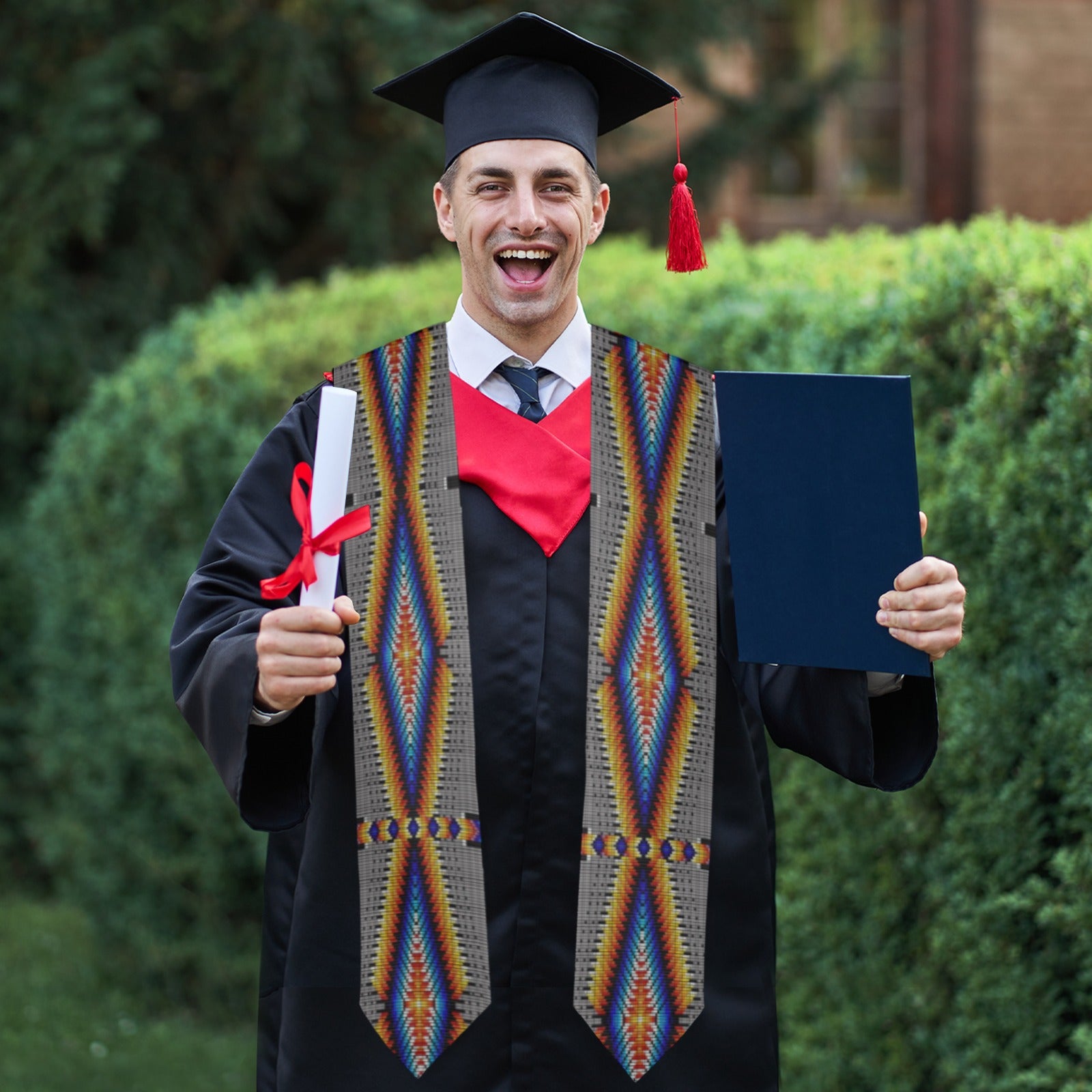 Diamond in the Bluff Grey Graduation Stole