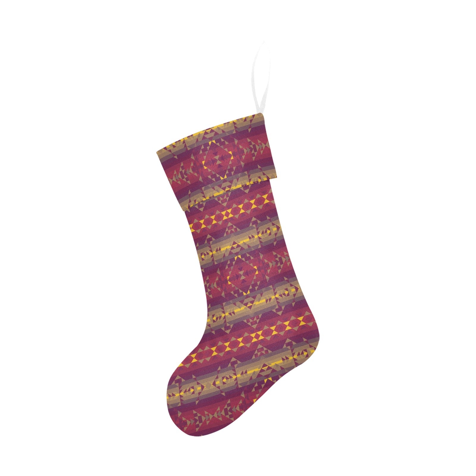 Gold Wool Christmas Stocking