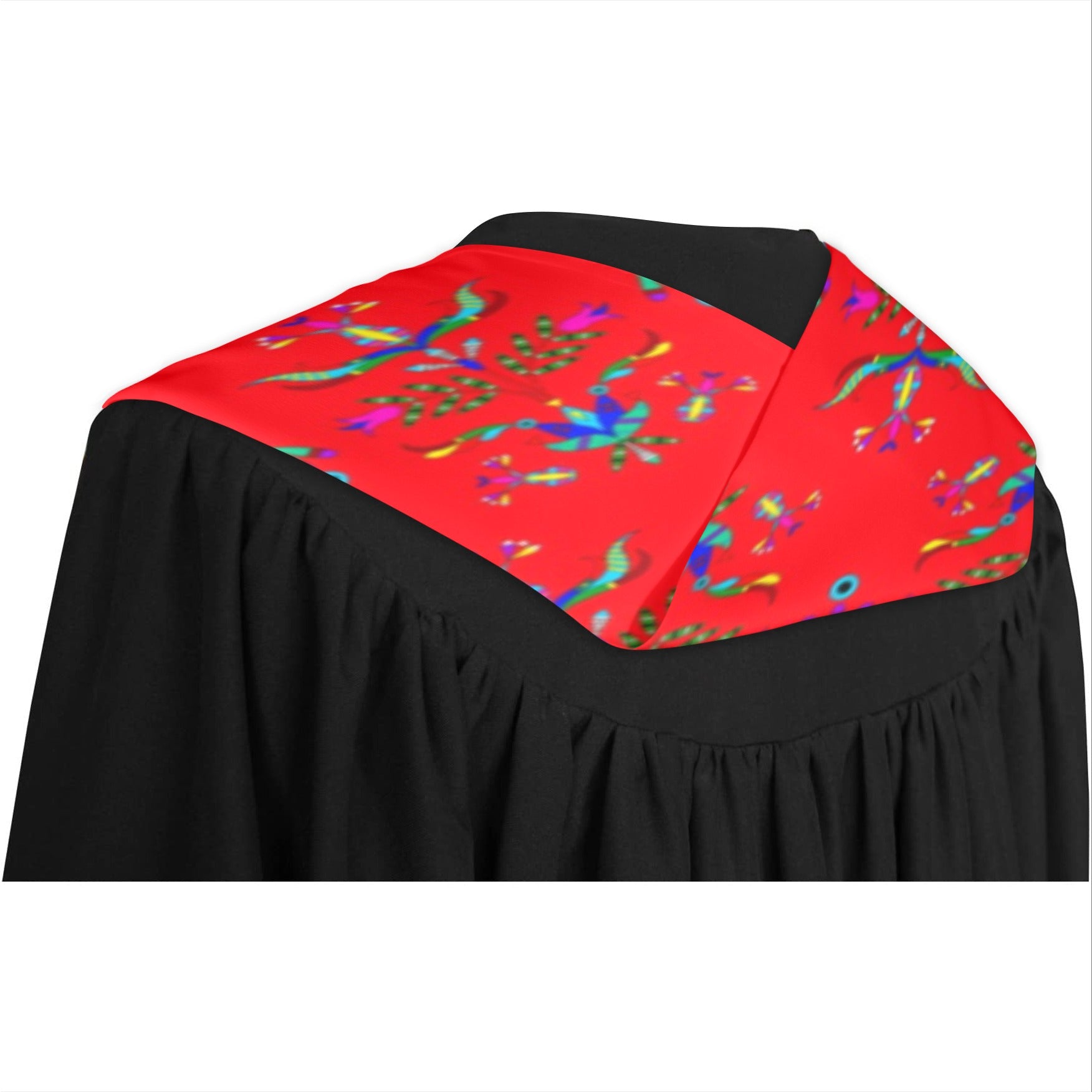 Dakota Damask Red Graduation Stole