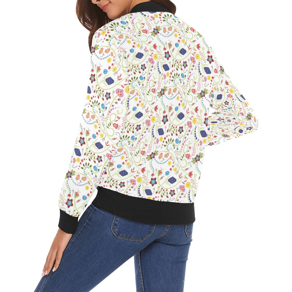 Fresh Fleur Bomber Jacket for Women