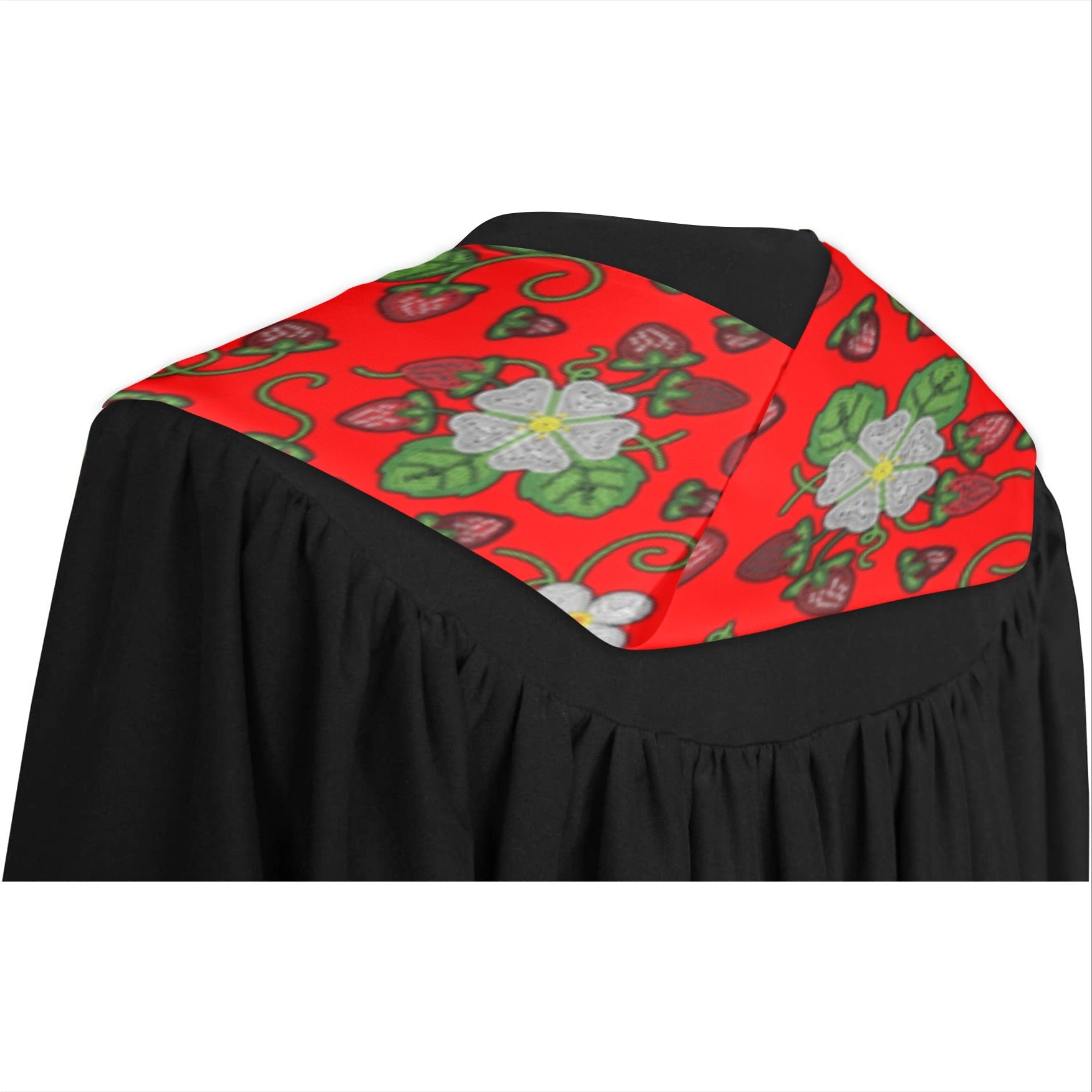 Strawberry Dreams Fire Graduation Stole