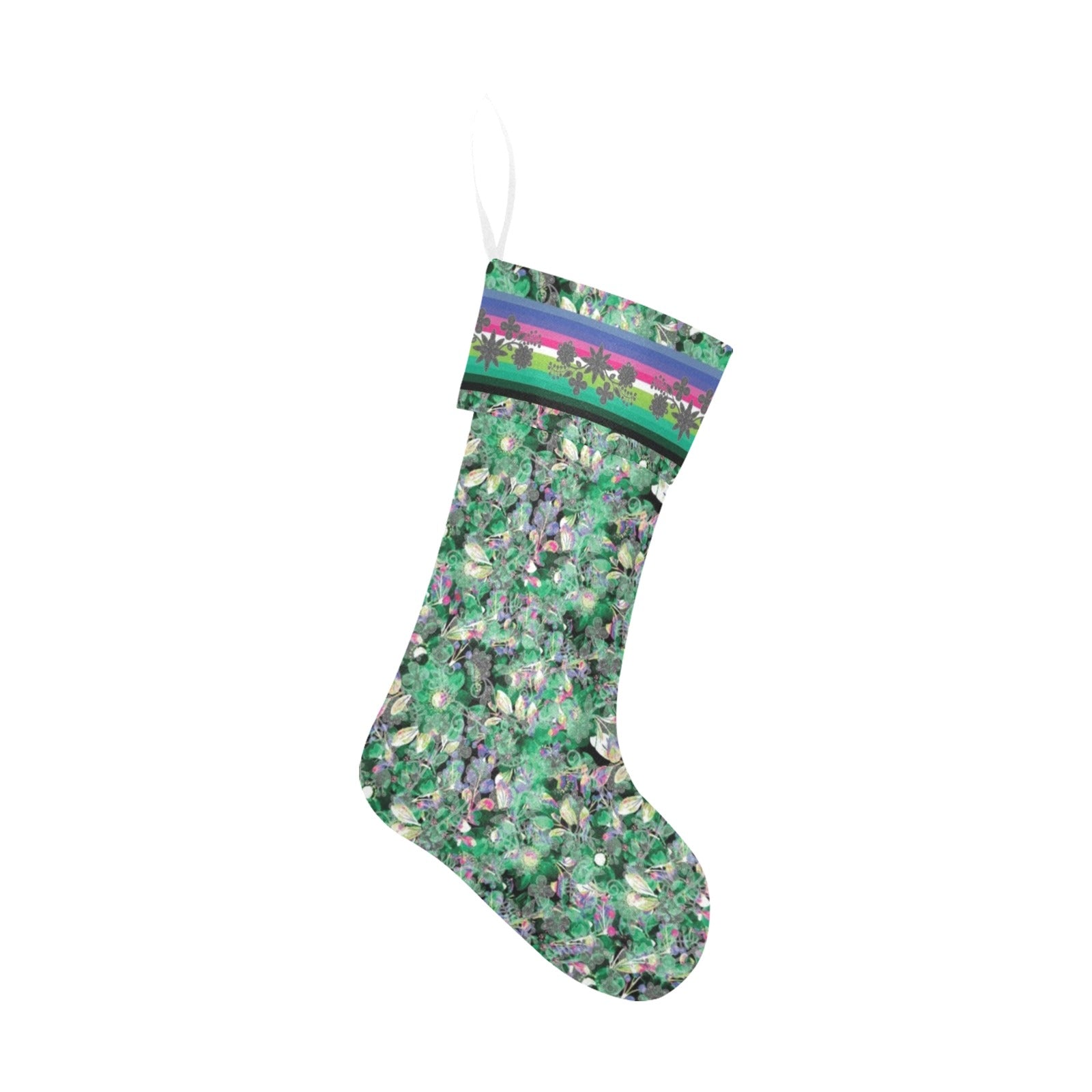 Culture in Nature Green Christmas Stocking