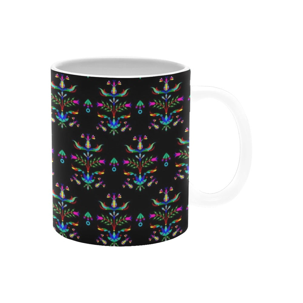 Dakota Damask Black White Mug(11OZ)