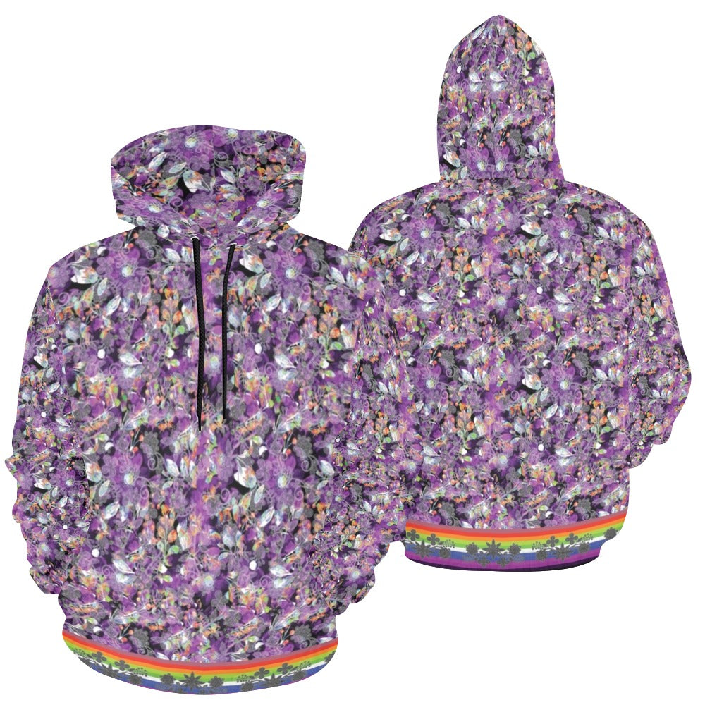 Culture in Nature Purple Hoodie for Women (USA Size)