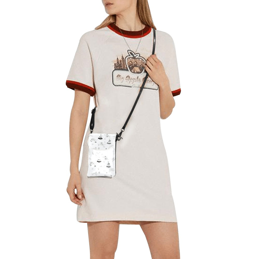 Ledger Dables White Small Cell Phone Purse