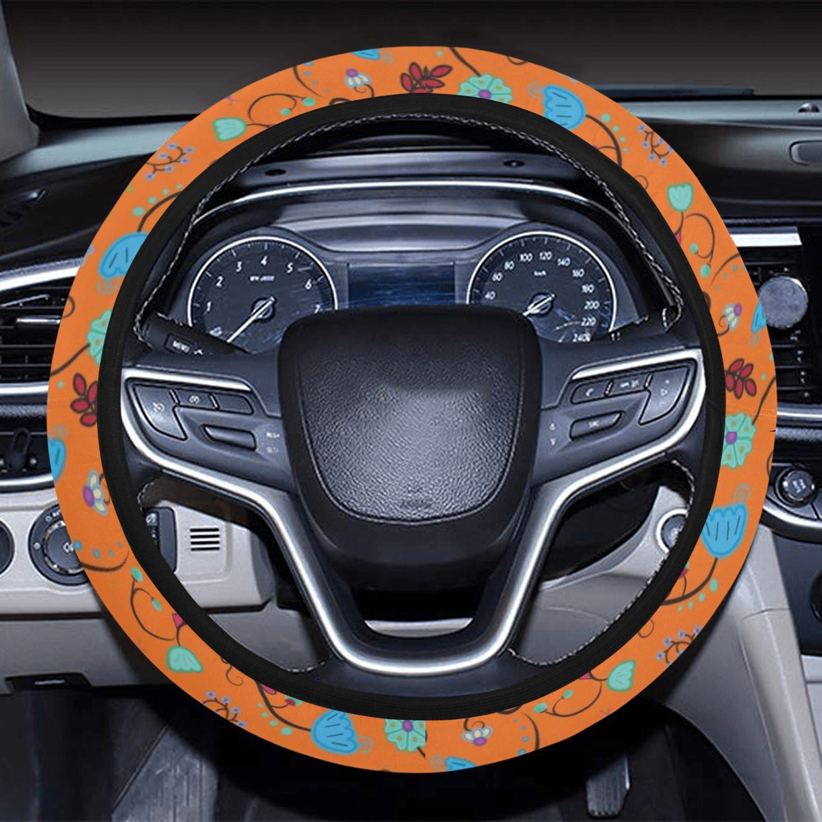 Nipin Blossom Carrot Steering Wheel Cover with Elastic Edge