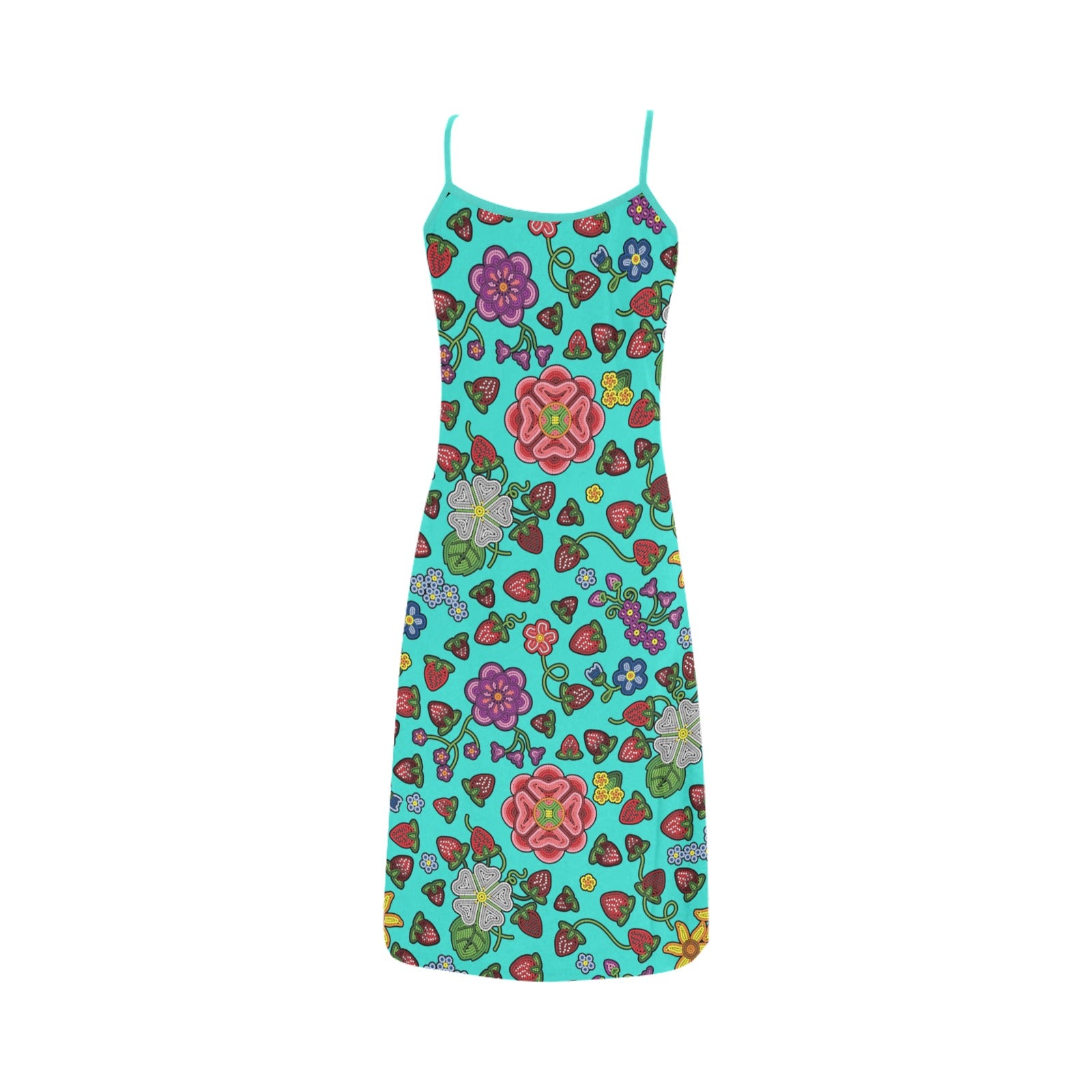 Berry Pop Turquoise Alcestis Slip Dress