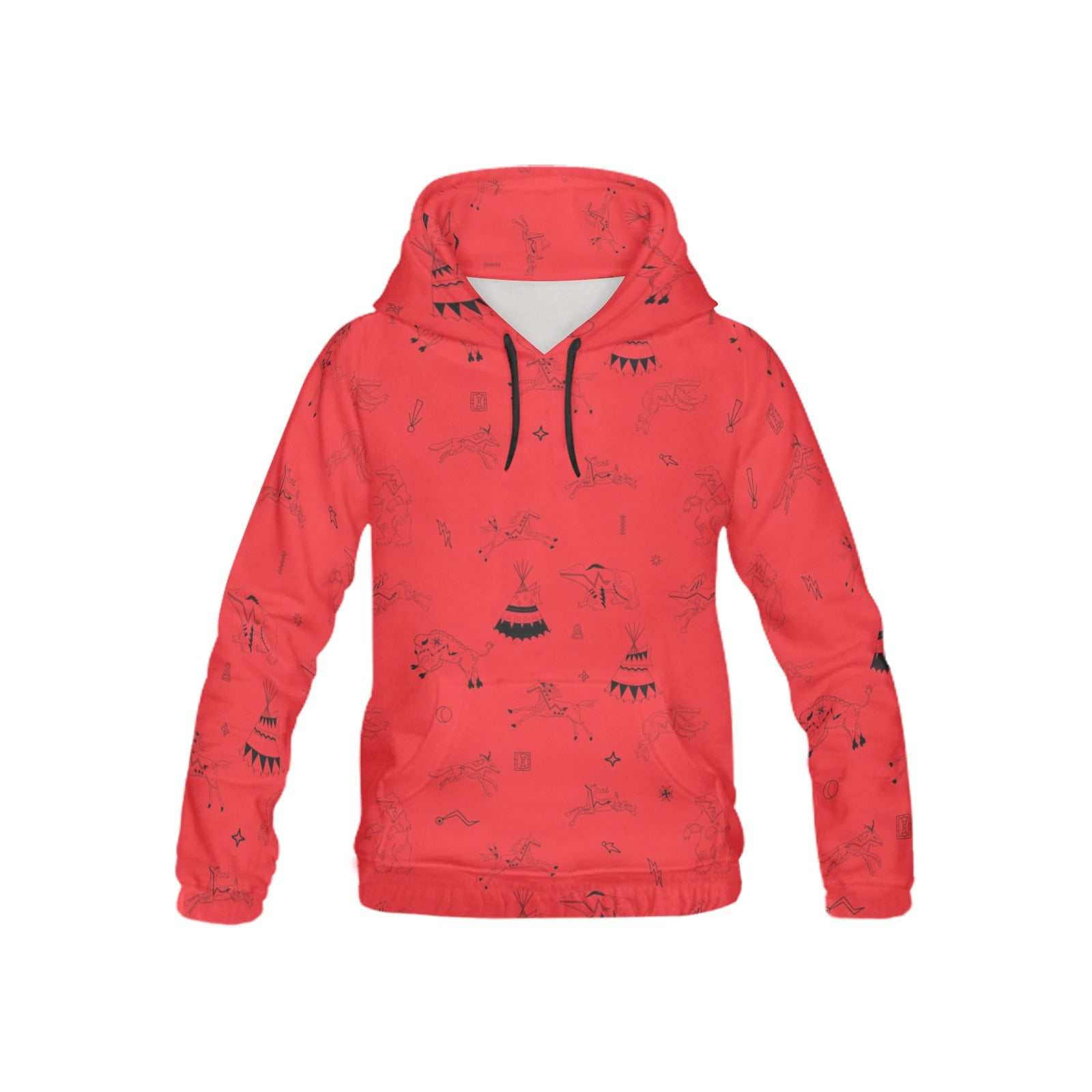 Ledger Dabbles Red Hoodie for Kid (USA Size)