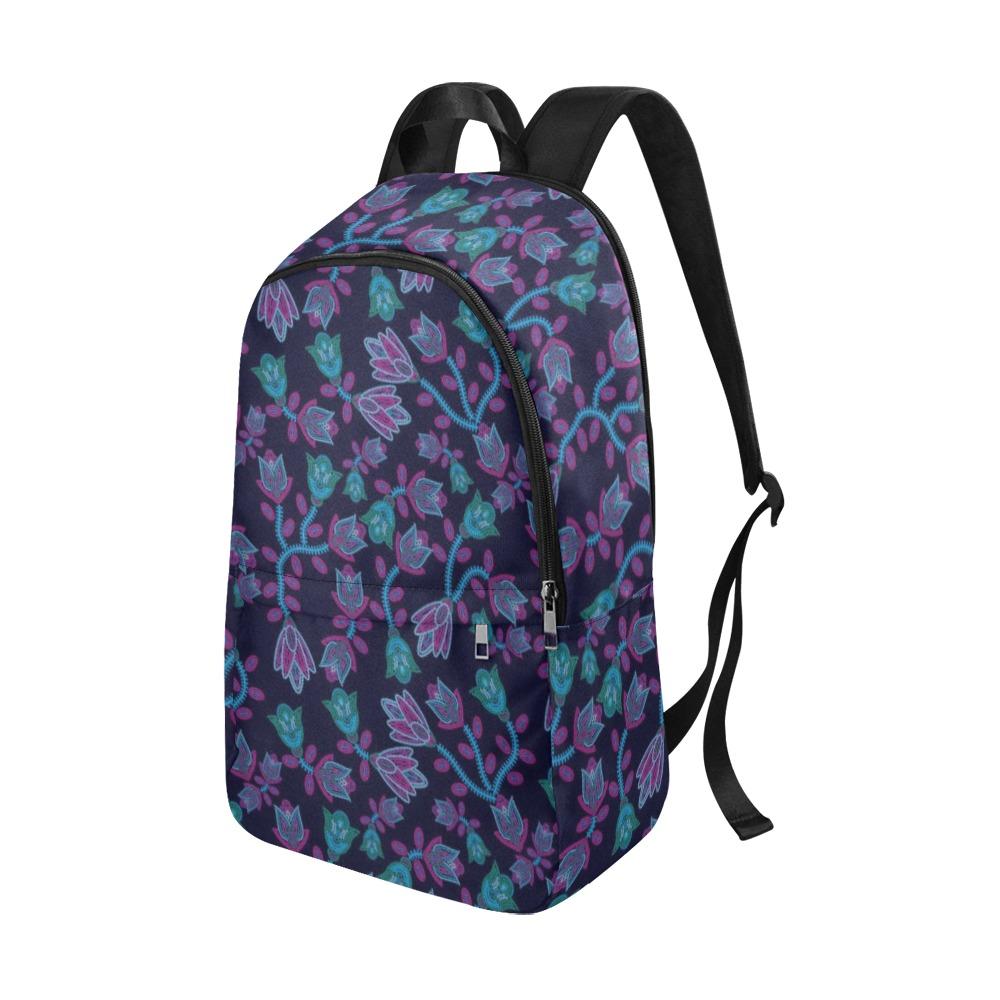 Beaded Blue Nouveau Fabric Backpack for Adult (Model 1659) Casual Backpack for Adult (1659) e-joyer 