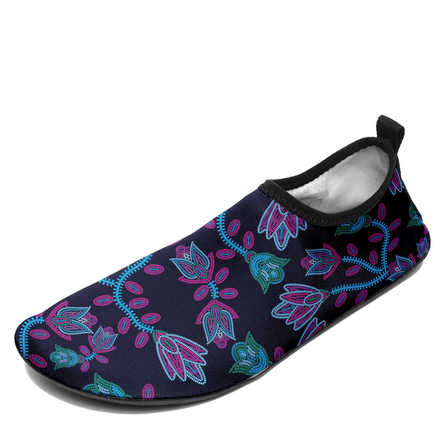 Beaded Blue Nouveau Sockamoccs Slip On Shoes Herman 