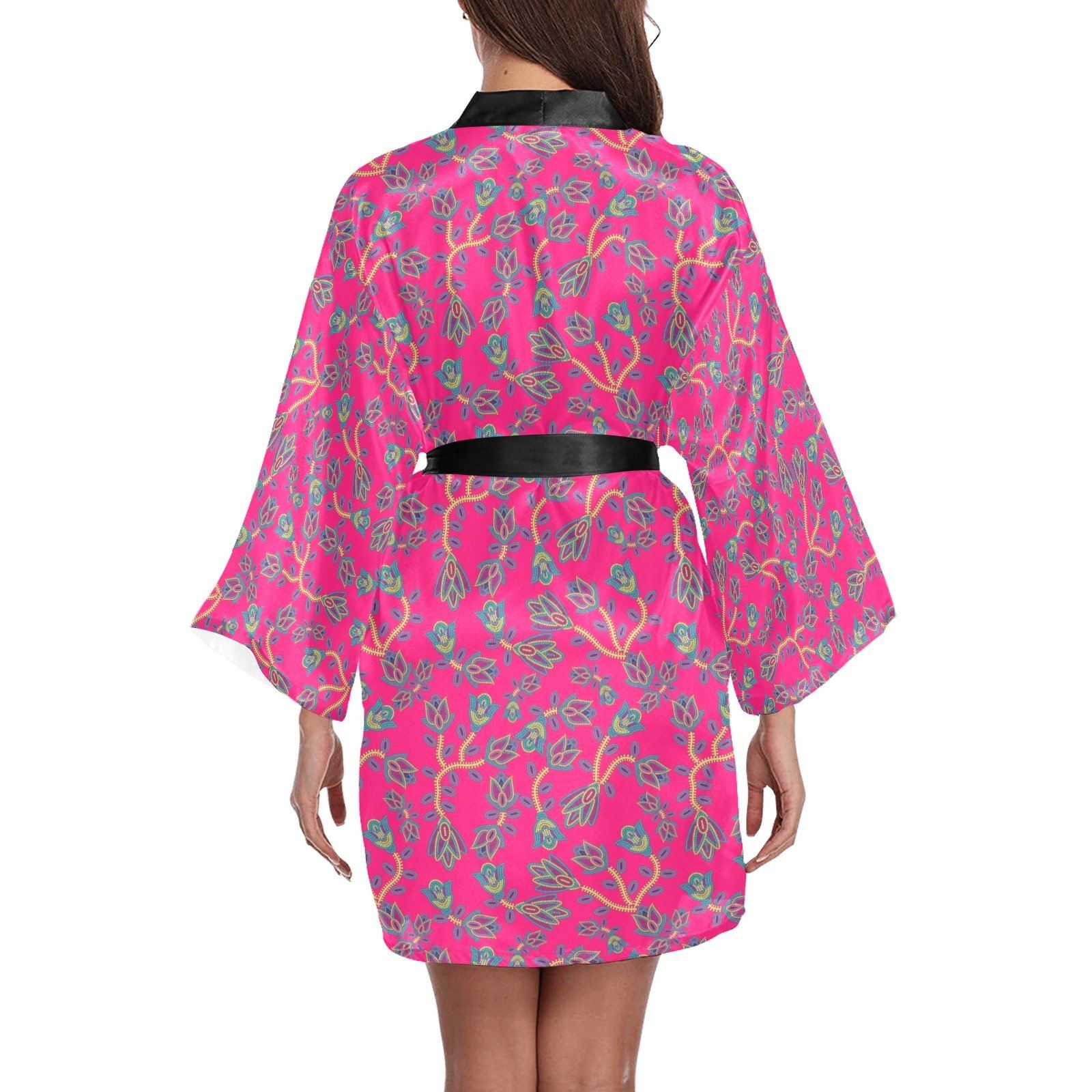 Beaded Lemonade Long Sleeve Kimono Robe Long Sleeve Kimono Robe e-joyer 