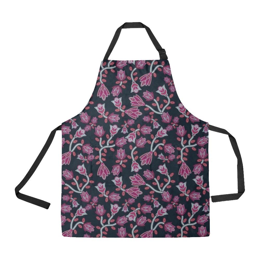 Beaded Pink All Over Print Apron All Over Print Apron e-joyer 
