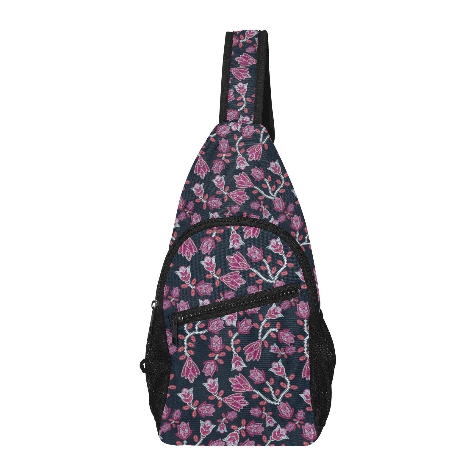 Beaded Pink All Over Print Chest Bag (Model 1719) All Over Print Chest Bag (1719) e-joyer 
