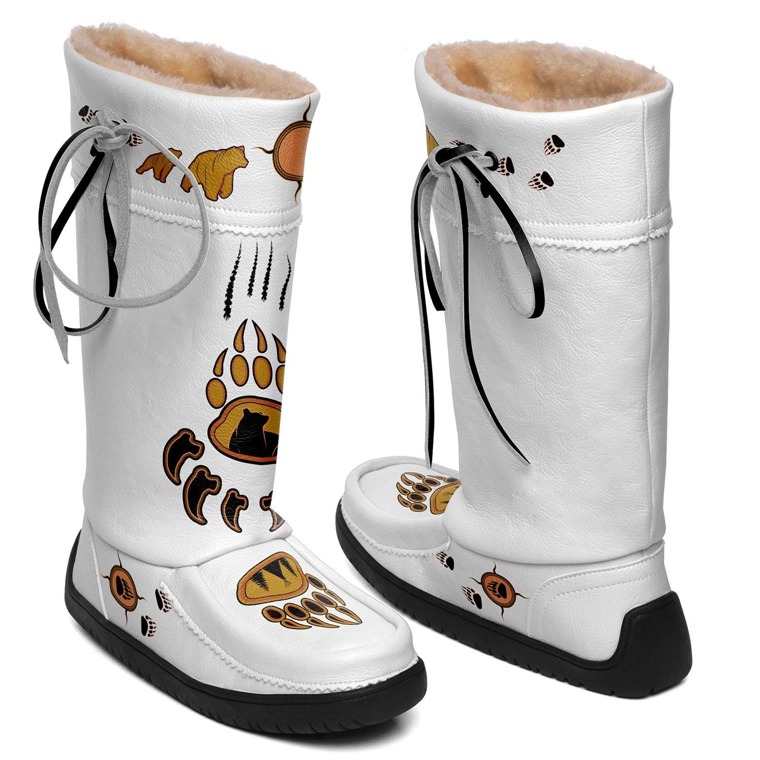 Bear Paw Tan Real Leather MoccaLux 49 Dzine 