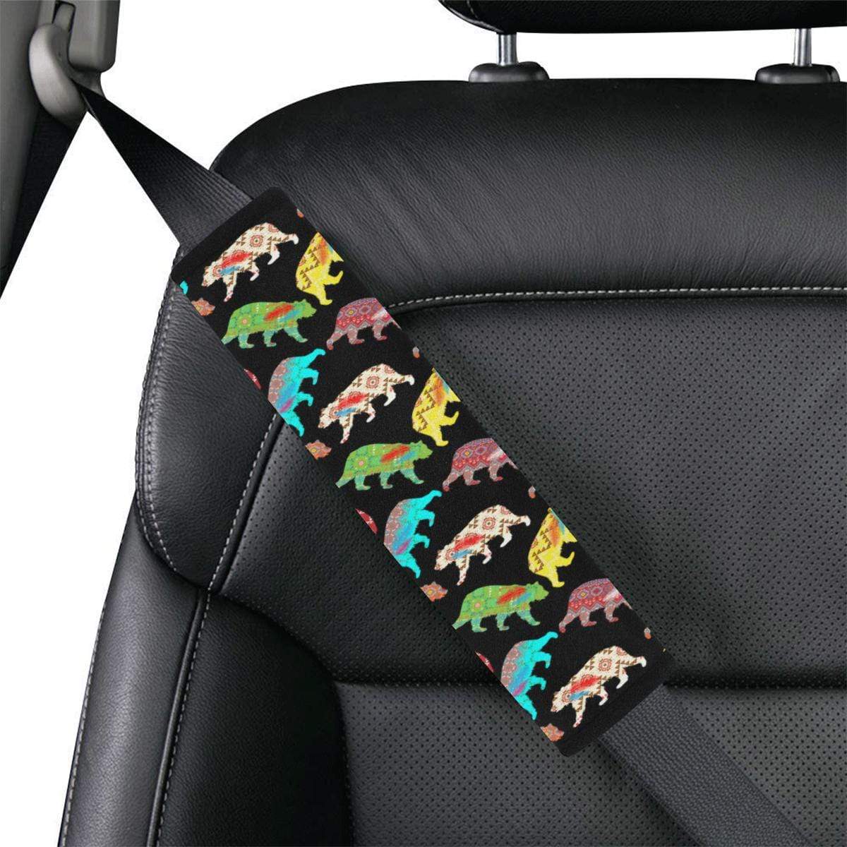 Bear Powwow Car Seat Belt Cover 7''x12.6'' Car Seat Belt Cover 7''x12.6'' e-joyer 