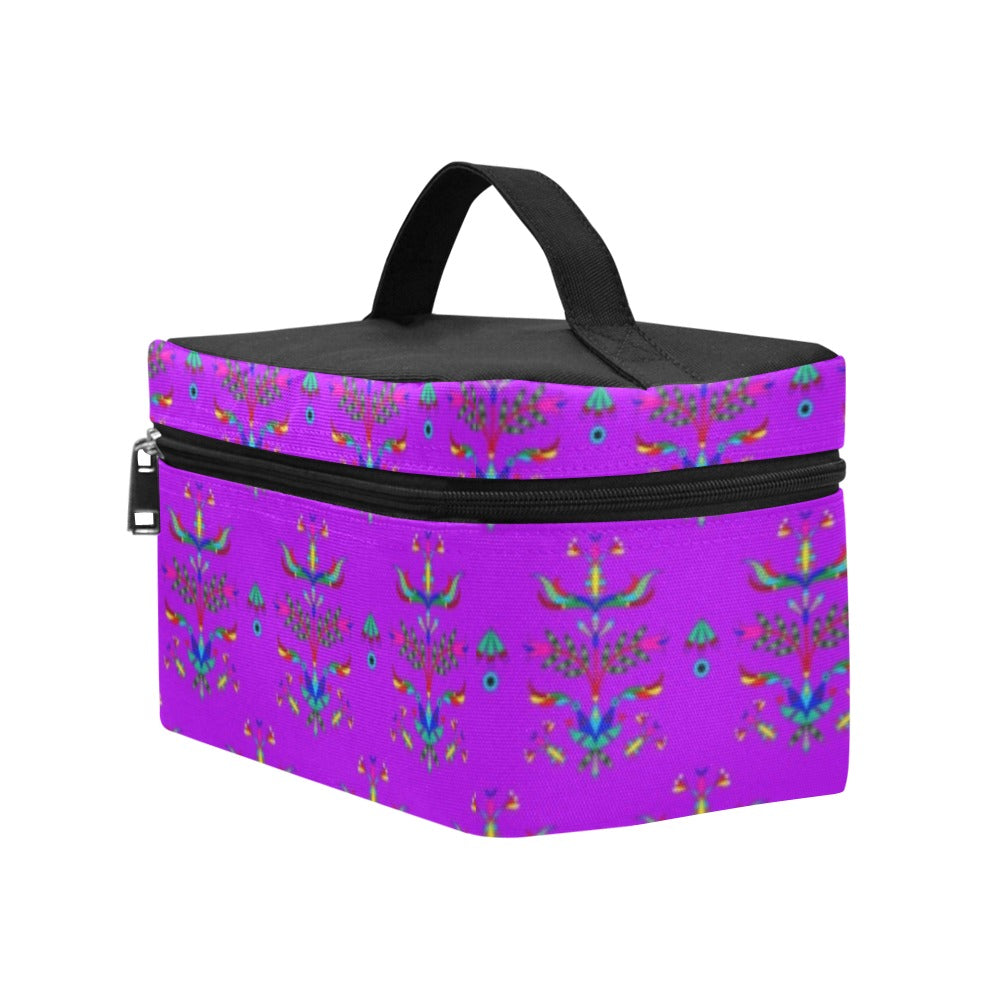 Dakota Damask Purple Cosmetic Bag/Large
