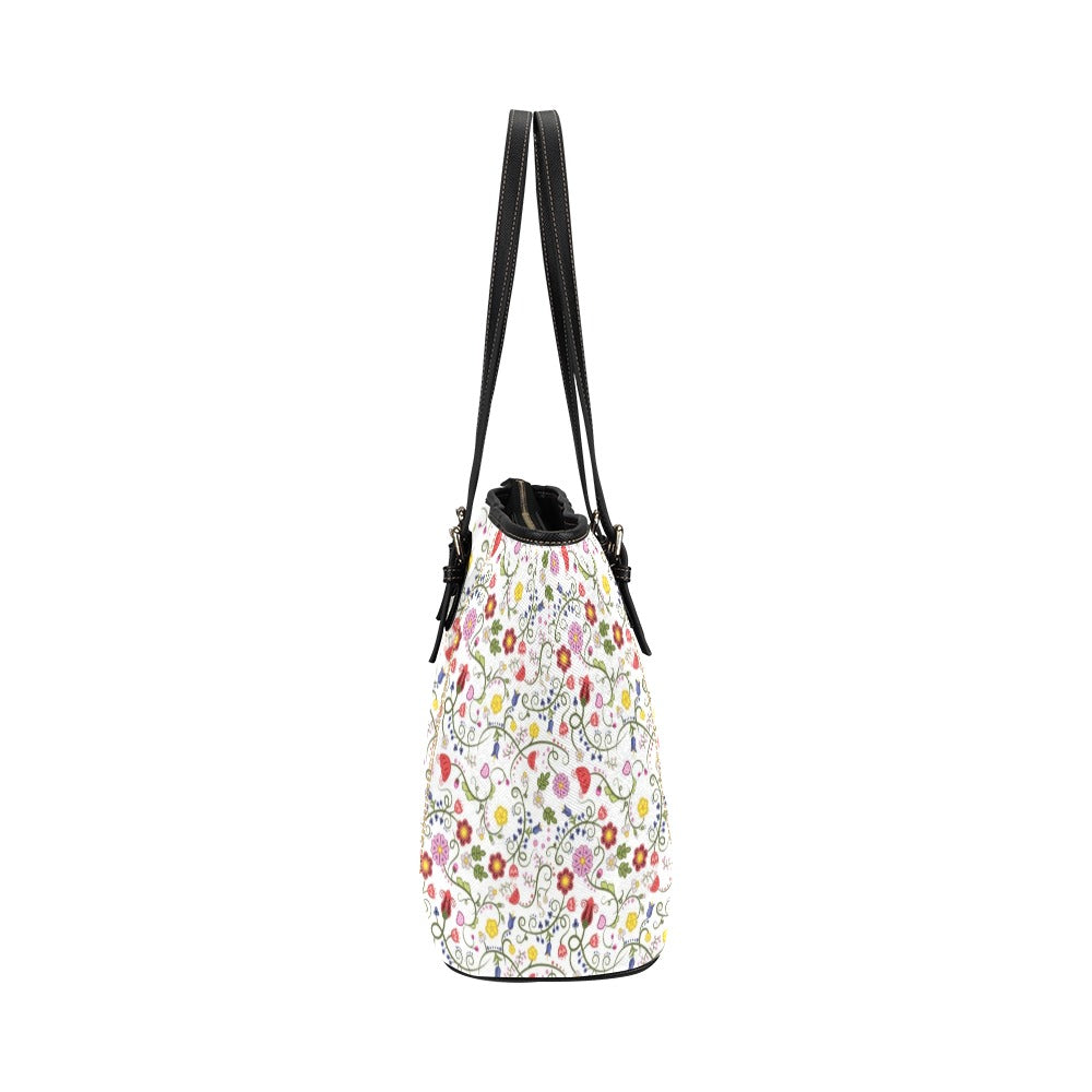 Nipin Blossom Leather Tote Bag/Large