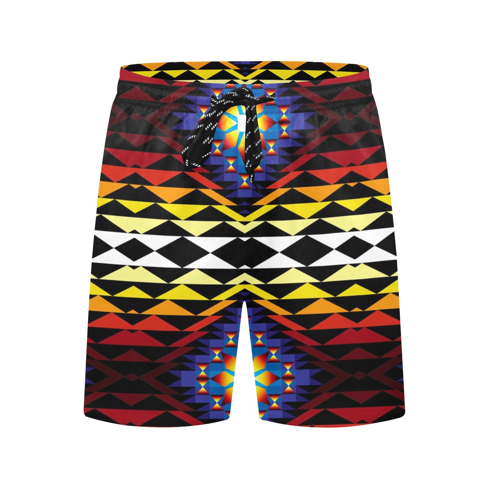 Sunset Blanket Men's Mid-Length Beach Shorts