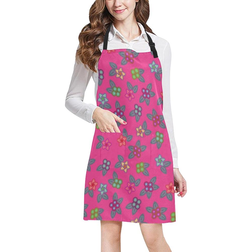 Berry Flowers All Over Print Apron All Over Print Apron e-joyer 