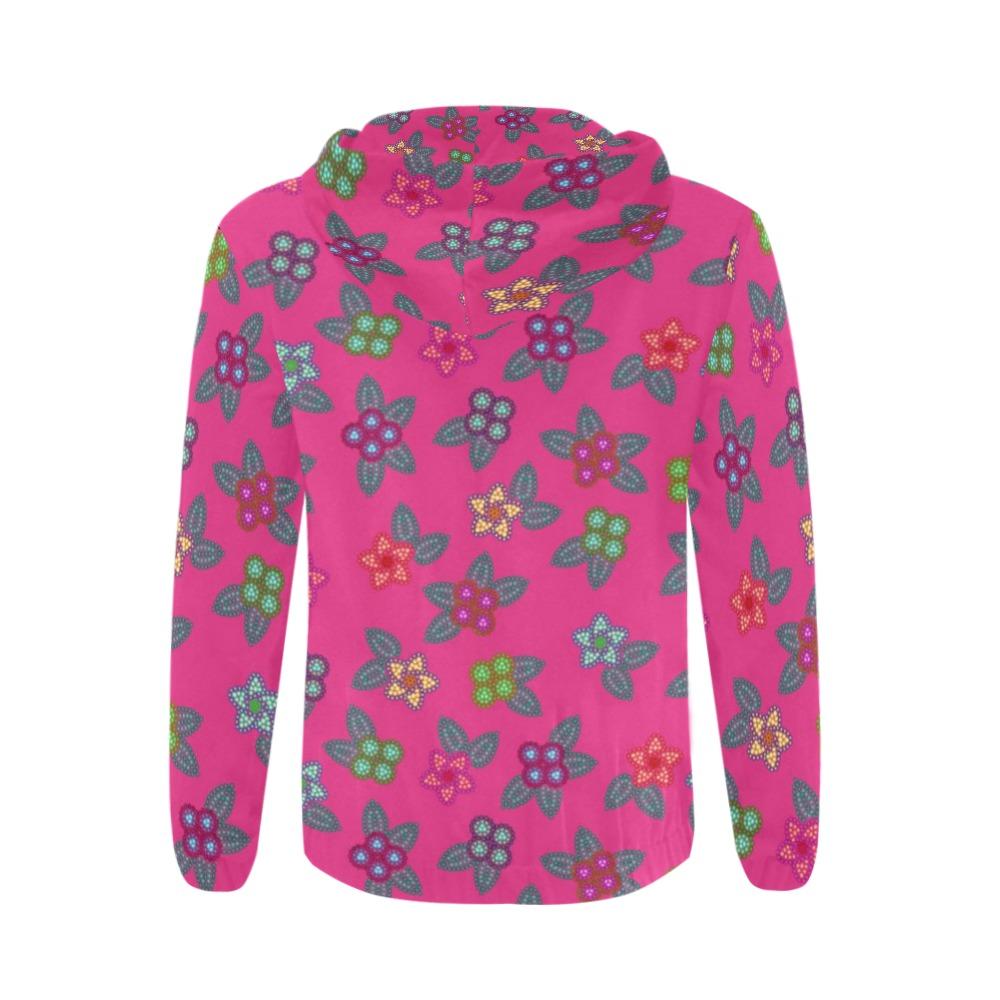 Berry Flowers All Over Print Full Zip Hoodie for Men (Model H14) All Over Print Full Zip Hoodie for Men (H14) e-joyer 