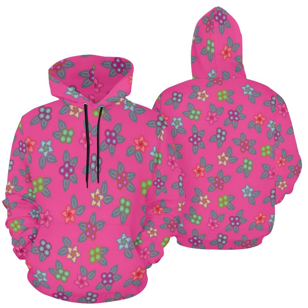 Berry Flowers All Over Print Hoodie for Women (USA Size) (Model H13) All Over Print Hoodie for Women (H13) e-joyer 